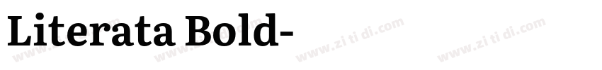 Literata Bold字体转换